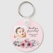 バプテスマ写真ありがとうご来ざいまーす!エレガントフローラ キーホルダー (正面)