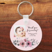 バプテスマ写真ありがとうご来ざいまーす!エレガントフローラ キーホルダー (正面)