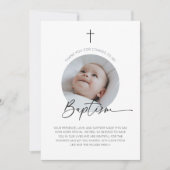 バプテスマ写真ありがとう サンキューカード (正面)