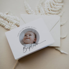 バプテスマ写真サンキューカード サンキューカード