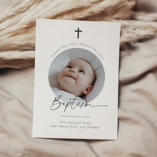 バプテスマ写真サンキューカード サンキューカード