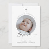 バプテスマ写真サンキューカード サンキューカード (正面)