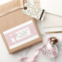 バプテスマ孫娘ピンクレパーソナライズされたース