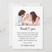 バプテスマ宗教《キリスト教》洗礼式や命名式共産主義 サンキューカード (裏面)