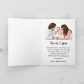 バプテスマ宗教《キリスト教》洗礼式や命名式共産主義 サンキューカード (内部)