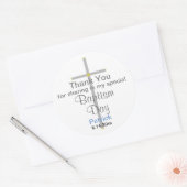 バプテスマ少年サンキュースティッカー ラウンドシール (封筒)