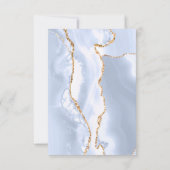 バプテスマ感謝していは青い歓迎の招待を通過する 招待状 (裏面)