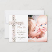 バプテスマ感謝していスフローラ聖十字架 招待状 (正面)