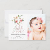 バプテスマ感謝していス・ユー・ガール 招待状 (正面)