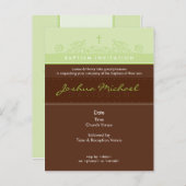 バプテスマ招待状はがきエレガント:: 1P インビテーションポストカード (正面/裏面)