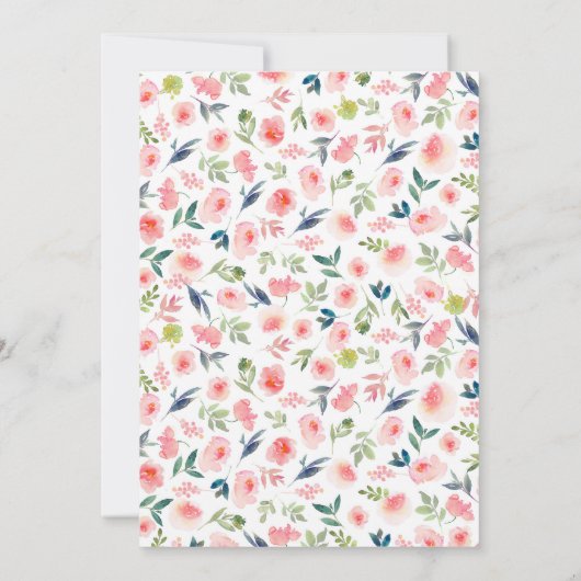 バプテスマ招待状ガール《キリスト教》洗礼式や命名式招待状 招待状 (裏面)