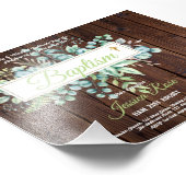 バプテスマ招待状ユーカリプスグリーンリー予算 フォトプリント            (角)