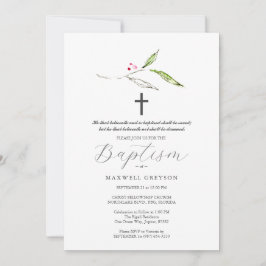 バプテスマ招待状宗教植物学 招待状