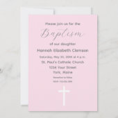 バプテスマ招待状聖なる書物、 経典ガラテヤ3:26ラム 招待状 (裏面)