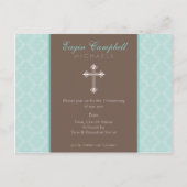 バプテスマ招待状:：ああ、とても美しい4 インビテーションポストカード (正面)