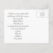 バプテスマ招待状 インビテーションポストカード (裏面)