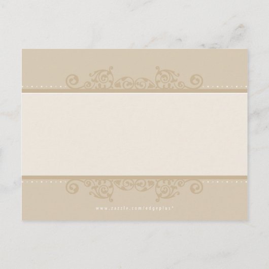 バプテスマ招待状: エレガント: 4 インビテーションポストカード (裏面)