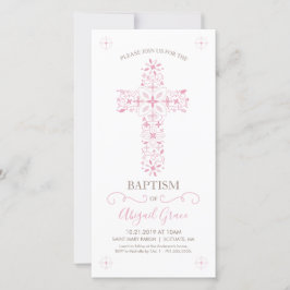 バプテスマ招待状 – ガールズカスタム招待状