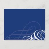 バプテスマ招待状:：デザイナーvogue 7 インビテーションポストカード (裏面)