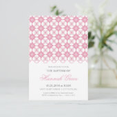 バプテスマ招待状 – ベビーガールカスタム招待状 招待状 (スタンド正面)