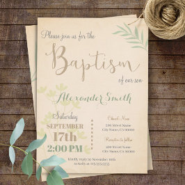バプテスマ招待状 招待状