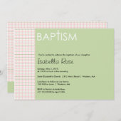 バプテスマ招待状 招待状 (正面/裏面)