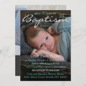 バプテスマ招待状 招待状 (正面/裏面)
