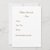 バプテスマ招待状 – 青（クロス付き/リブ付き） 招待状 (裏面)