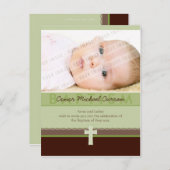 バプテスマ招待状:: pure 6 インビテーションポストカード (正面/裏面)