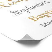 バプテスマ歓迎サイン、バプテスマのポスター、教会 ポスター (角)