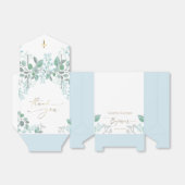 バプテスマ水彩小さな青い花好き箱 フェイバーボックス (折り畳みなし)