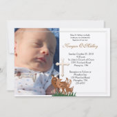 バプテスマ献身5x7フォトディアファミリー招待状 招待状 (正面)