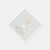 バプテスマ男の赤ちゃん スタンダードカクテルナプキン (角)