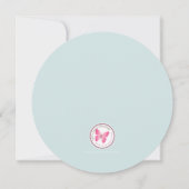 バプテスマ男の赤ちゃん 招待状 (裏面)