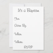 バプテスマ発表/招待状 招待状 (裏面)