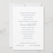 バプテスマ確認共産圏クロスブルー 招待状 (裏面)