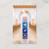 バプテスマ祈りの言葉 | バプテスキャンドル 名刺 (正面)