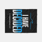 バプテスマ私はバプテスマを決めた フリースブランケット (正面(横))