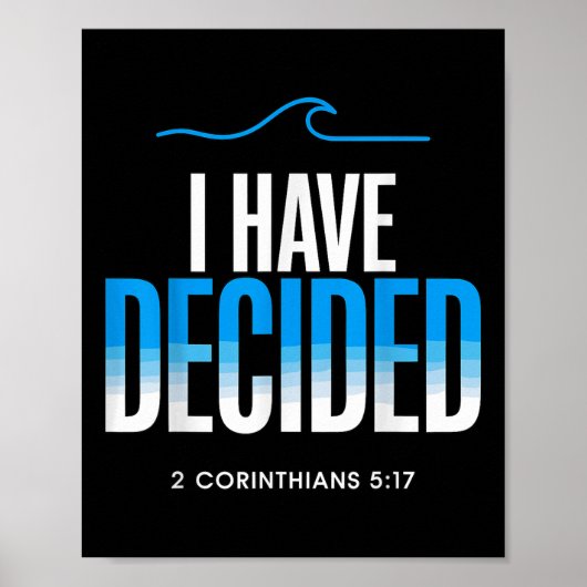 バプテスマ私はバプテスマを決めた ポスター (正面)