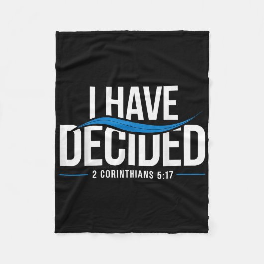 バプテスマ私はバプテスマを決めた_1 フリースブランケット (正面)