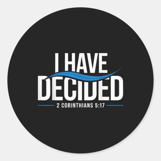 バプテスマ私はバプテスマを決めた_1 ラウンドシール (正面)