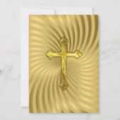 バプテスマ第1共産主義金ゴールド 招待状 (正面)