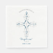 バプテスマ紙ナプキンスカスタム-パーティーナプキンデザイン スタンダードランチョンナプキン (正面)