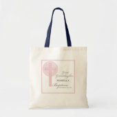バプテスマ素晴らしースピックスレースパーソナライズされた トートバッグ (正面)