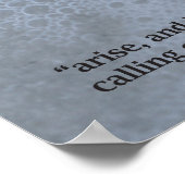 バプテスマ聖なる書物、 経典プリント ポスター (角)