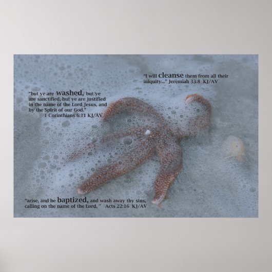 バプテスマ聖なる書物、 経典プリント ポスター (正面)