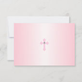 バプテスマ聖体確認少女フローラ写真 サンキューカード (裏面)