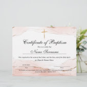 バプテスマ証明書，ベビー献身 (スタンド正面)