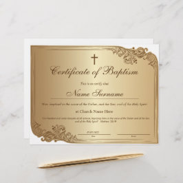 バプテスマ証明書，ベビー献身