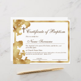 バプテスマ証明書，ベビー献身